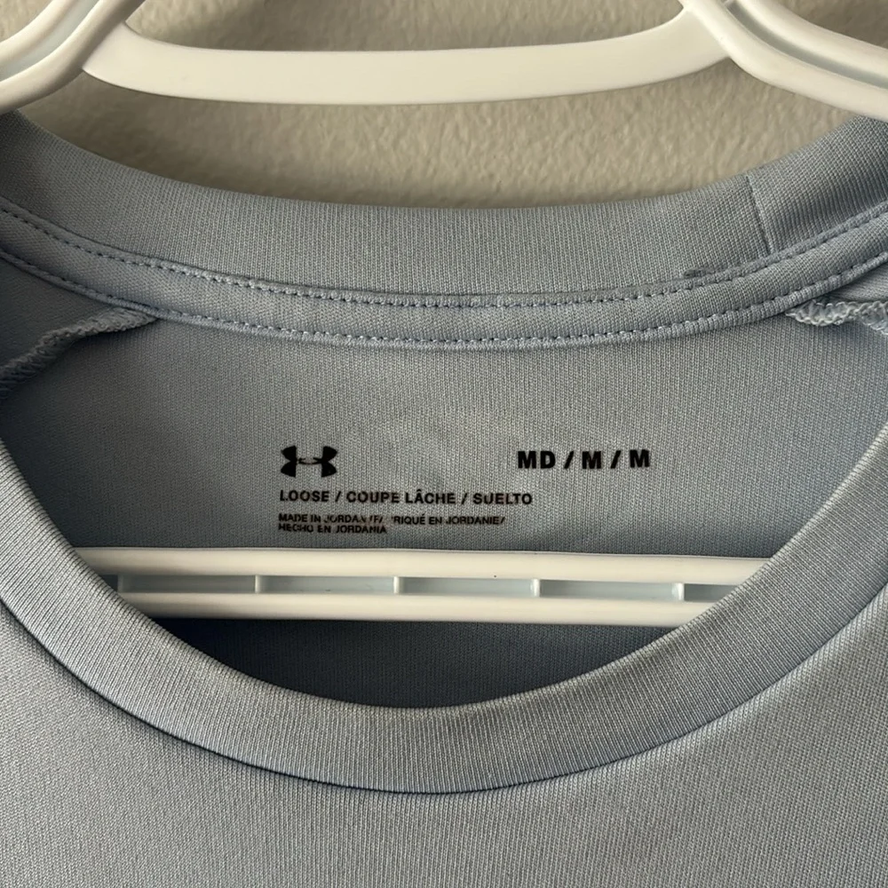 Under Armour Men's Sky Blue Short Sleeve Tee - Picture 2 of 2